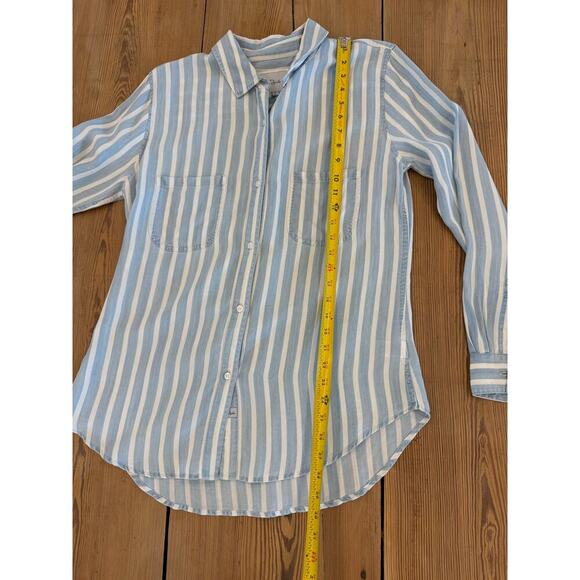 Rails Women's Blue White Striped Button Up Shirt Large‎ - Picture 7 of 7